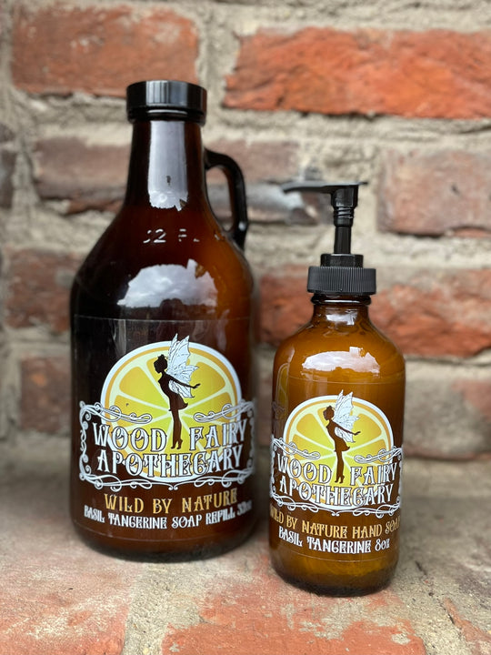 Basil Tangerine Hand Soap - 8 oz - Sunshine in a Bottle