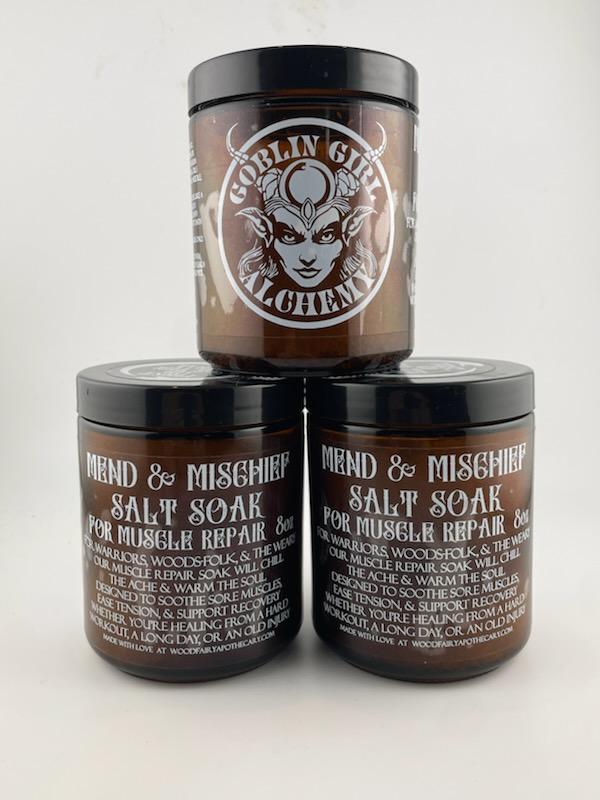 Mend & Mischief Salt Soak for Muscle Repair